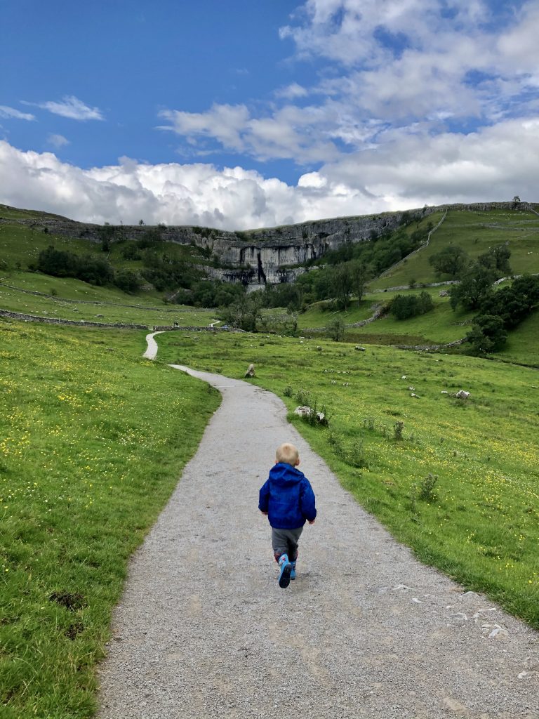 The approach to Malham Cove