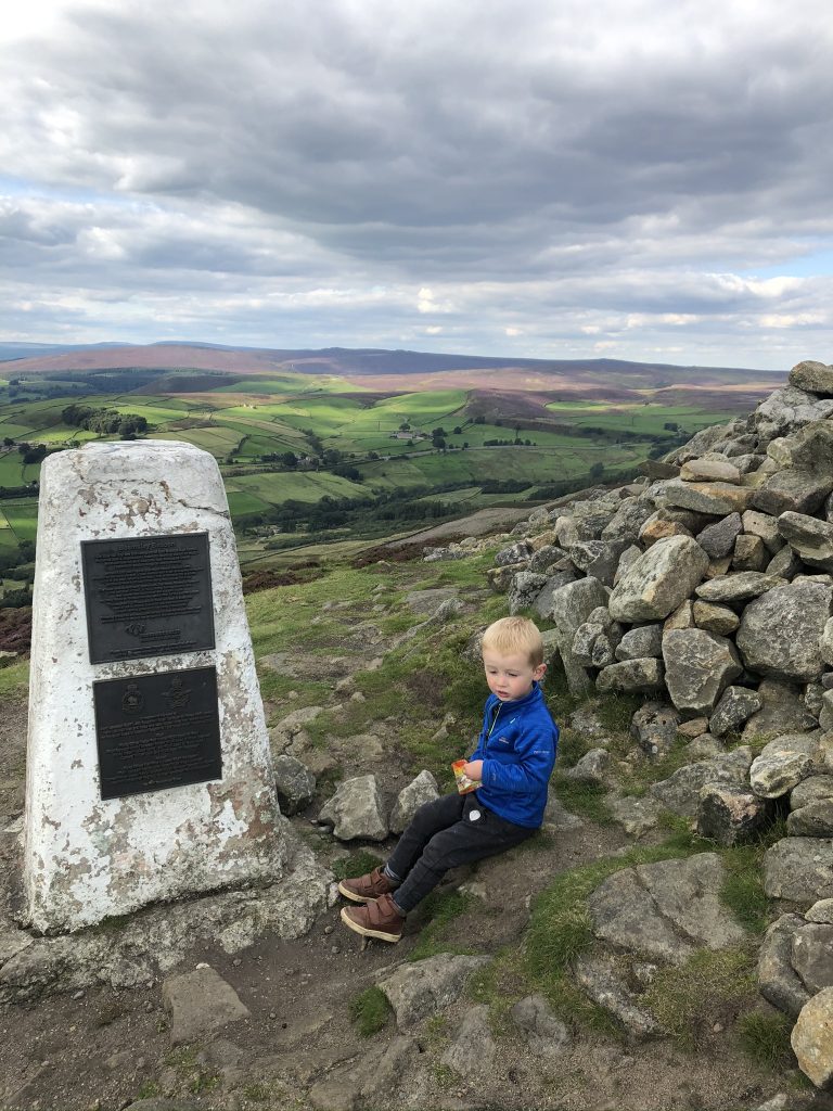 Trig point and snacks