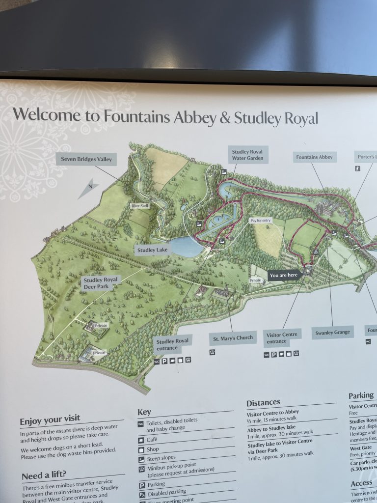 fountains abbey map