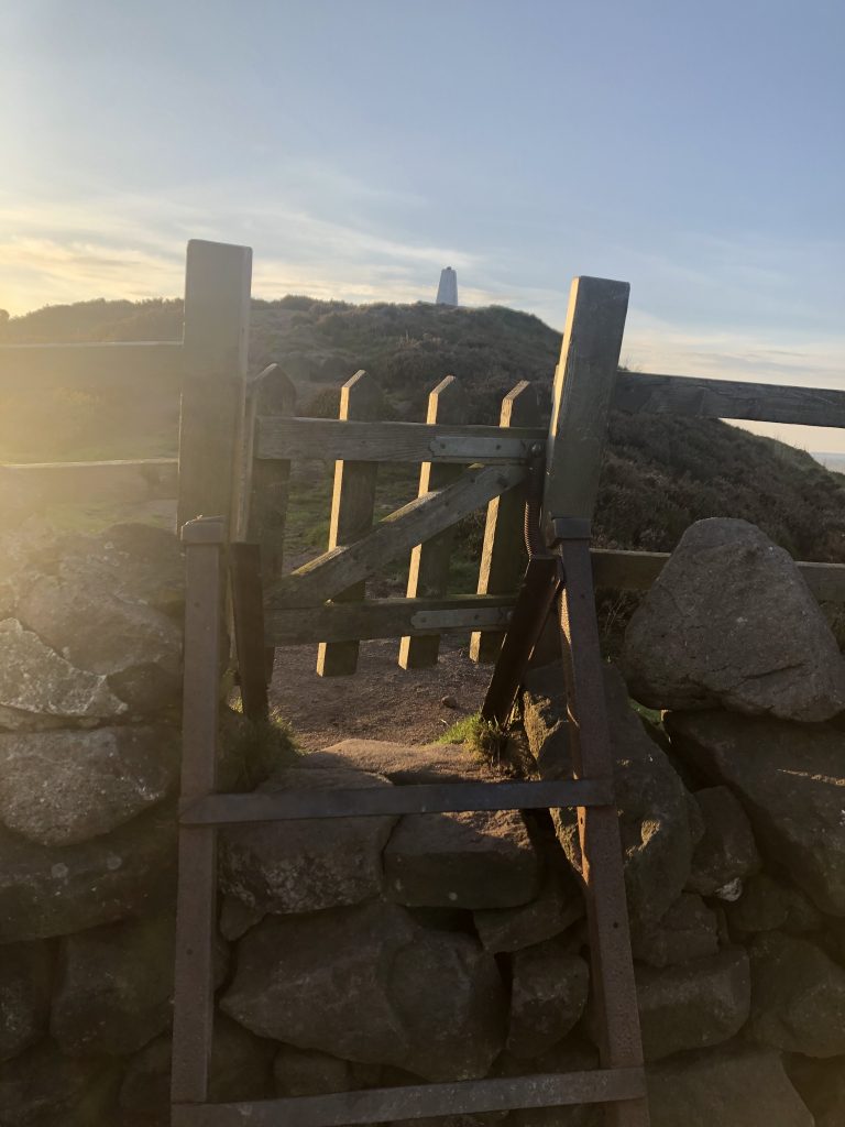 sharphaw trig point in the distance