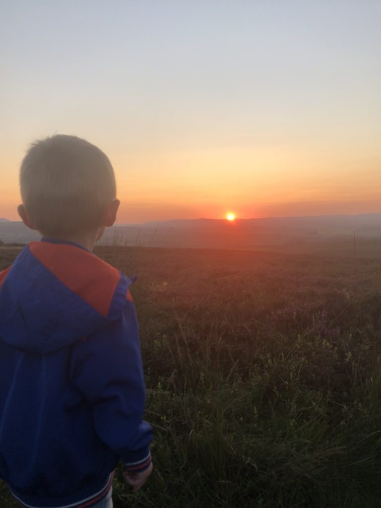 sunset from carleton moor