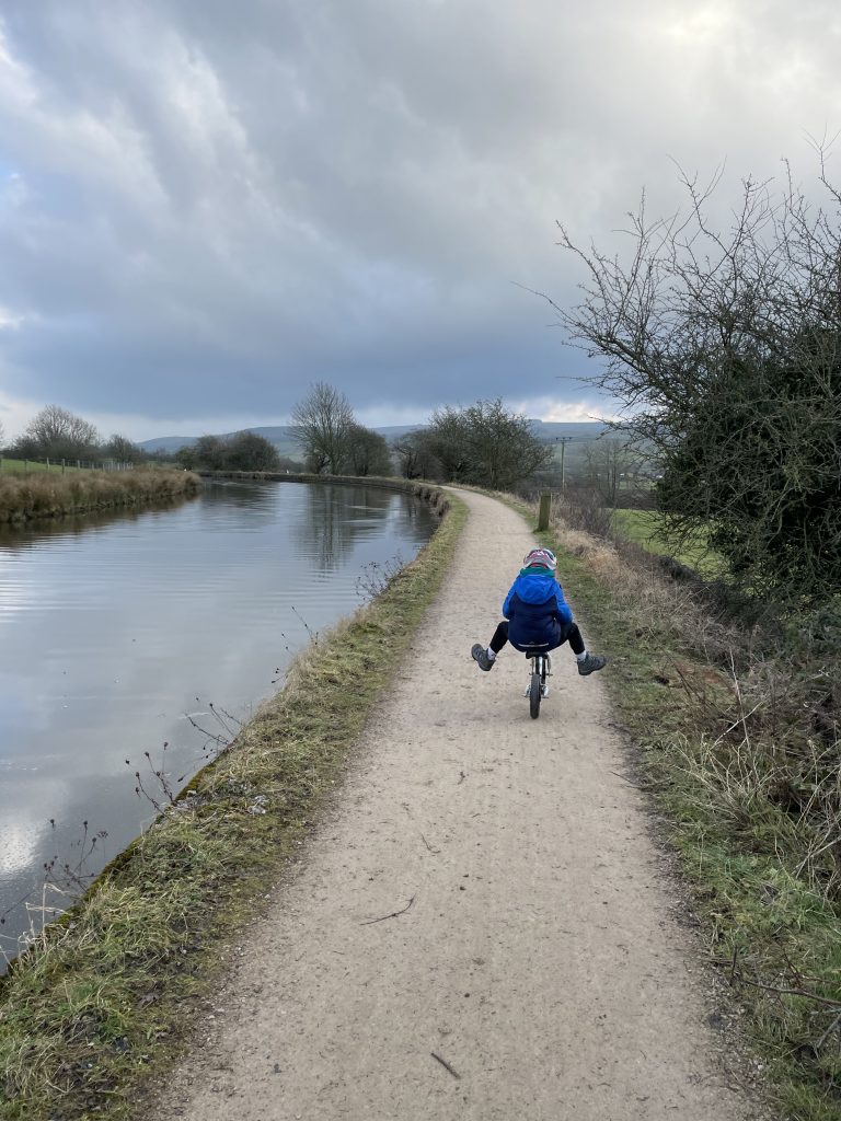 canal towpath perfect for balance bikes