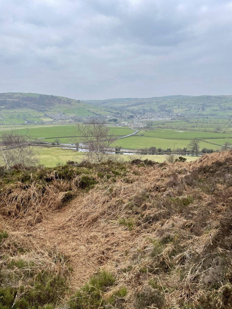 View from Farnhill moor over Connonley