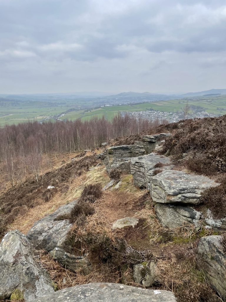 View from Farnhill moor over Bradley