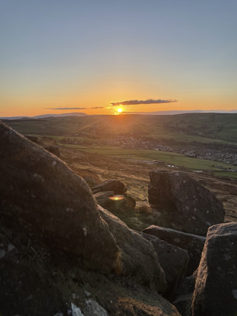 sunset from the salt and pepper pots