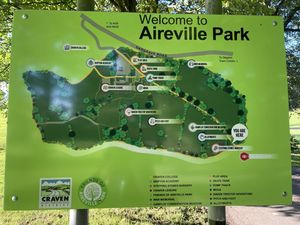 aireville park skipton map