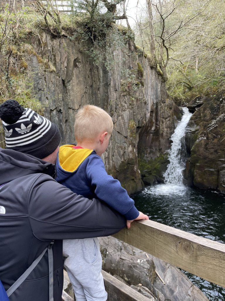 ingleton waterfalls with daddy
