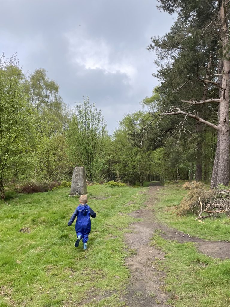 trig point at otley chevin