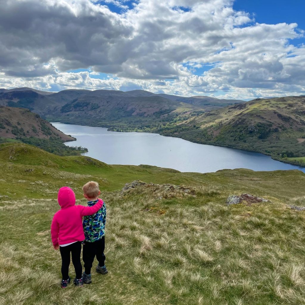 young love overlooking ullswater on hallin fell