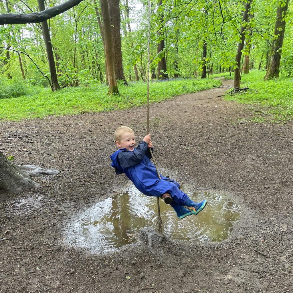 wild trail rope swing