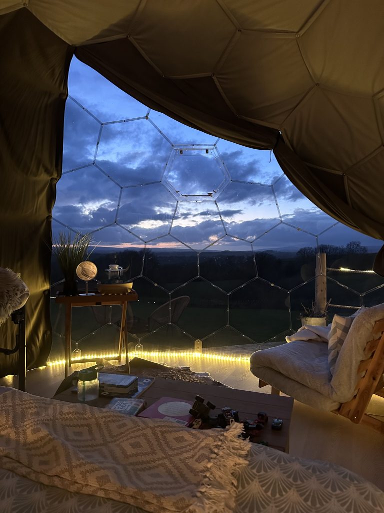 Glamping in Yorkshire - geodome