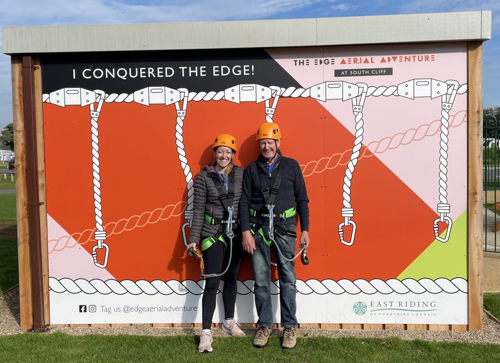 Weekend away on the Yorkshire Coast. We conquered the Edge aerial adventure