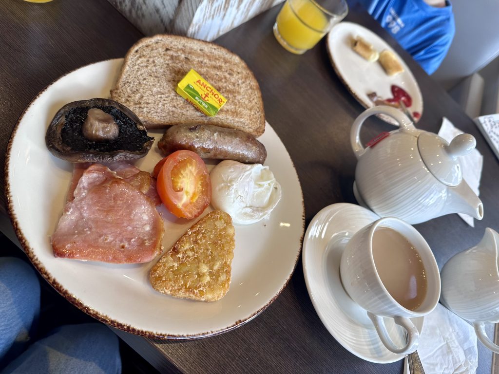 Family weekend in York - breakfast at the Hilton York