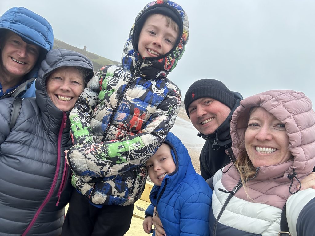 Bude family holiday - dressed for a storm