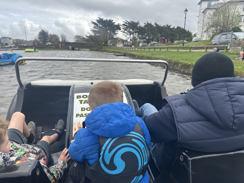 Pedalos on Bude Canal